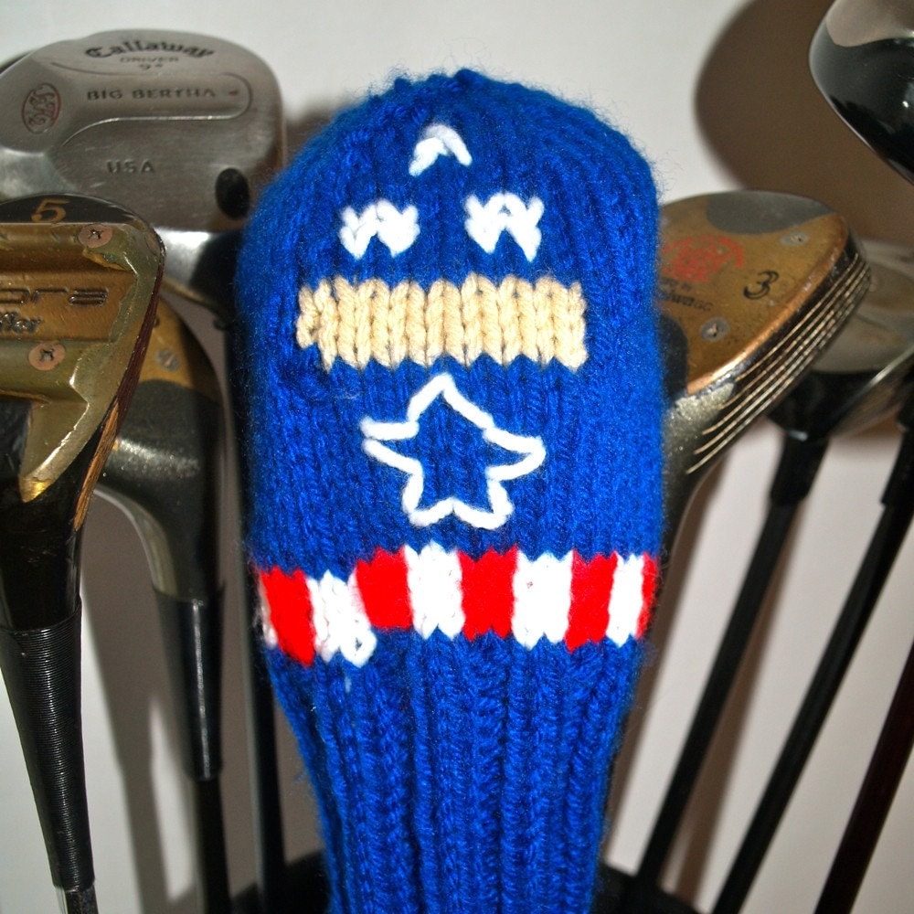 Knit PATTERN Golf Club Cover Marvel Collection PDF