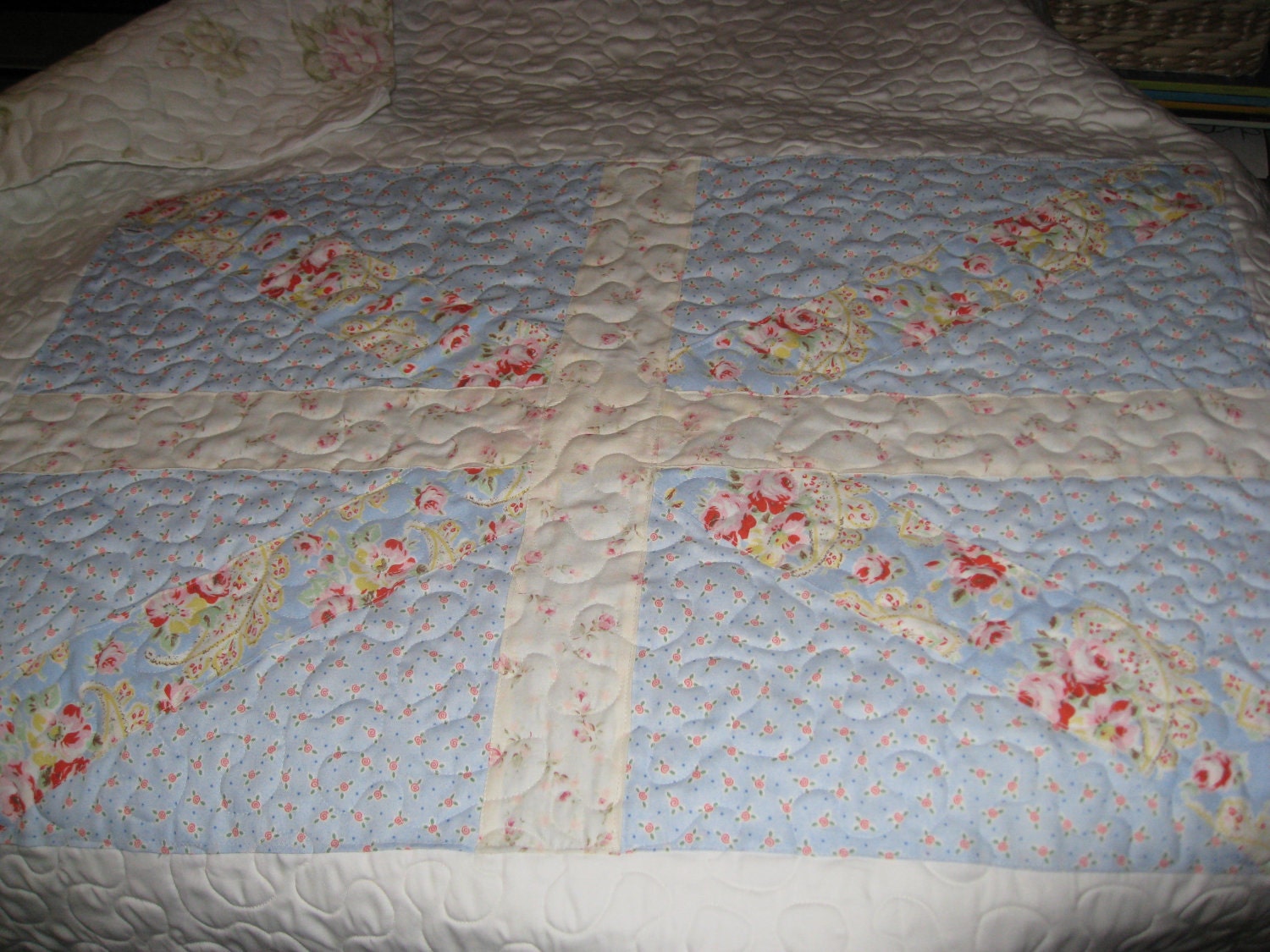 Handmade British Flag Lap Quilt