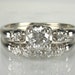 Antique Granat Bros. Diamond Wedding Set - 0.60 Carat Total Weight - 18K White Gold