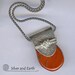 Handmade Sterling Silver Pendant with Red Jasper Stone and Nature Inspired Pattern - Natural Stone Jewelry - Metalsmith Jewelry