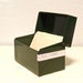 vintage industrial green metal card file box