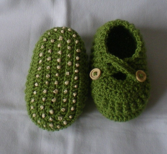 NONSLIP SOLES crochet baby shoes for 12 to 18 months/13cm/5