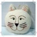 Cotton Batting Cat Ornament/Handmade/FREE SHIPPING