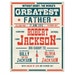 Fathers day Custom vintage boxing poster printable PDF