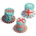 Diamond Jubilee Paper Mini Top Hats printable PDF templates