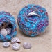 Vegan Silk Tapestry Fiber Arts Box - Frolicking Dolphin