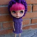 Blythe purple mohair dress