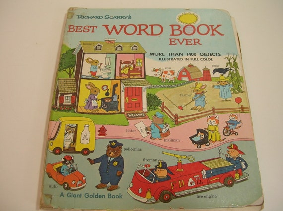 Richard Scarry's Best Word Book Ever by BountifulBooks on Etsy