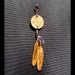 FEATHER HAPPINESS PENDANT Native American. All Copper