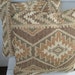 Set of Two Vintage Throw Pillows Native American Inspired Tribal