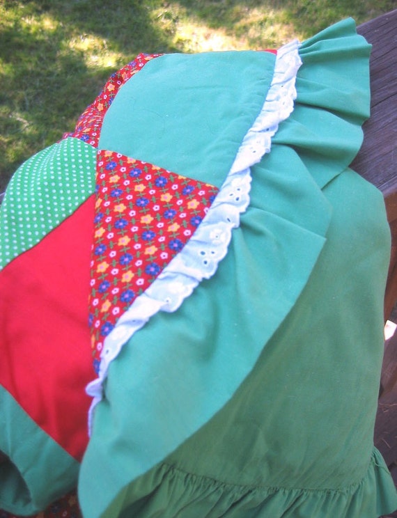 christmas tree skirt vintage patchwork with eyelet and christmas tree skirt vintage patchwork with eyelet and