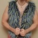 Faux Fur Water Vest For Men - Fully Reversible UV Reactive