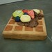 Waffle and Syrup Sheets w/ Fruit Pillows