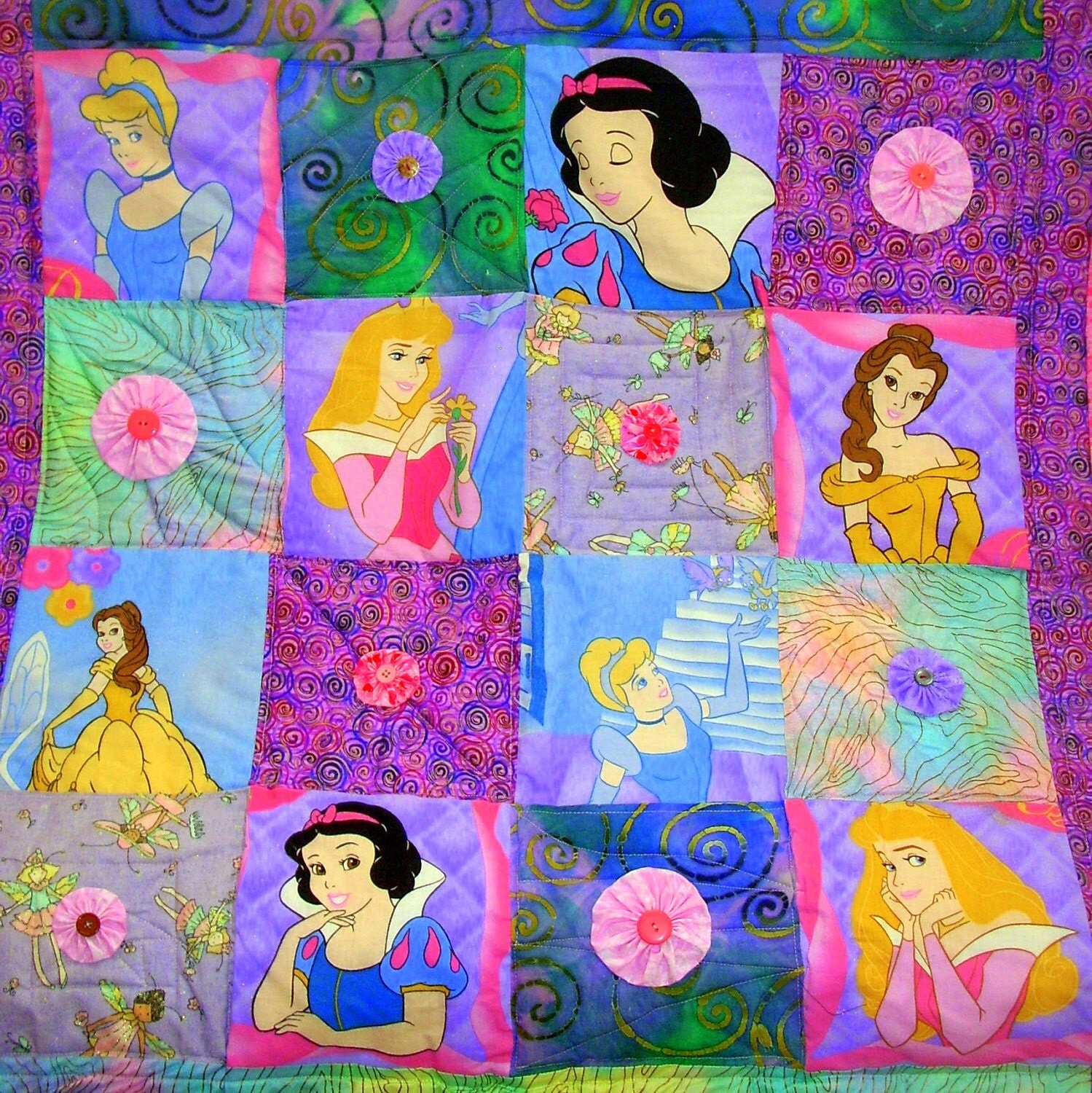 Princess Quilt Handmade Wall Hanging Nursery Room Home Decor