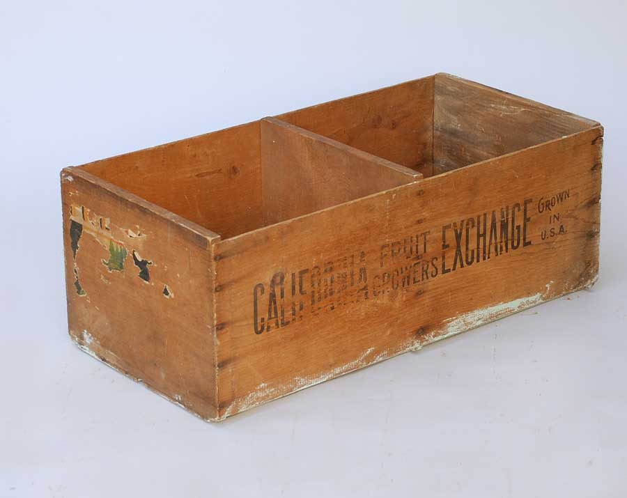 Vintage large wooden fruit Crate
