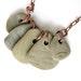 Beach stone necklace "Topographic Rock Collection, no.1"