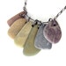 Natural stone rainbow necklace. "Rainbow Rocks" 478
