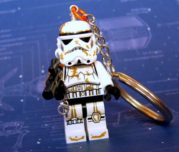 storm trooper lego keychain