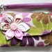 Green Purple Floral wristlet for cell phone coins iPhone PROMOTION Buy 3 Get 1 FREE