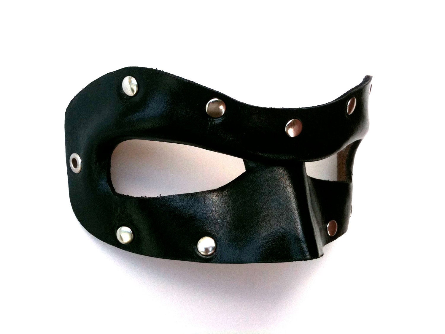 Hero with Studs Leather Mask