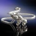 Silver Roller Derby Winged Skate Necklace
