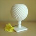 Westmoreland English hobnail milk glass Ivy Ball vase