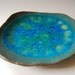 Planet Earth Blue Little Plate Organic Shapped Modern Unique home decor ceramic plate - Mother's Day