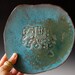 Ceramic plate in Turquoise HANDMADE ceramic Tableware serving plate Blue - mother's day gifts home decor