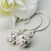 Swarovski Crystal Sterling Silver Hoop Earrings Ideal For Brides Bridesmaids Wedding Party