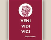Quote 8x10 Print, Julius Caesar  quote print Wall art Quotes and sayings Print