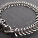 Skull and Bones Bracelet, Skull and Spine Silver Bracelet