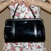 Vintage 60s Black Patent Leather Purse