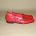 Vintage Red Slip-On Woven Leather Trotters