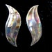 CLOSING SALE Vintage sterling silver abalone earrings Mexico
