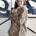 Sale 1940s Inspired Leopard Coat Faux Fur by Tracy McElfresh