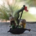 Needle Felted Waldorf forest creatures in the boat-Soft Sculpture-RESERVED for Tor
