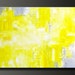 Abstract In Yellow 11 - 24 x 36 - Abstract Acrylic Painting - Contemporary Yellow Gray