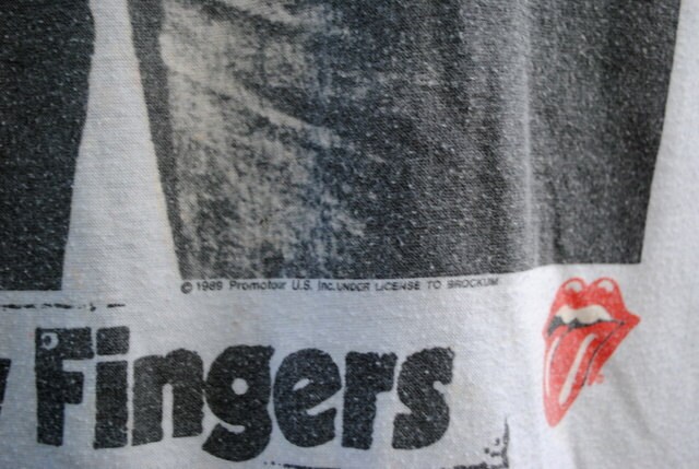 STICKY FINGERS Rolling Stones T-Shirt Men Vintage 1980s