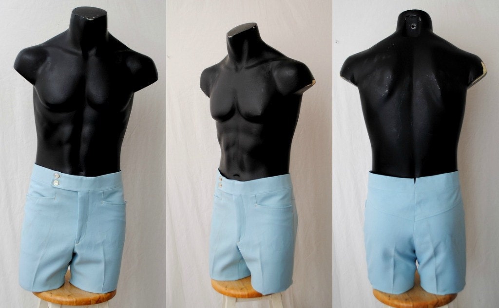 Mens Baby Blue Leisure Suit Tunic Bell Bottoms Harvey