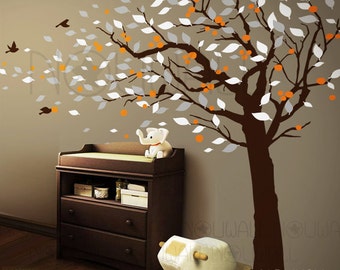 Cherry Blossom tree wall decal -Nature,Flower, Birds wall decals wall sticker ,wall decor