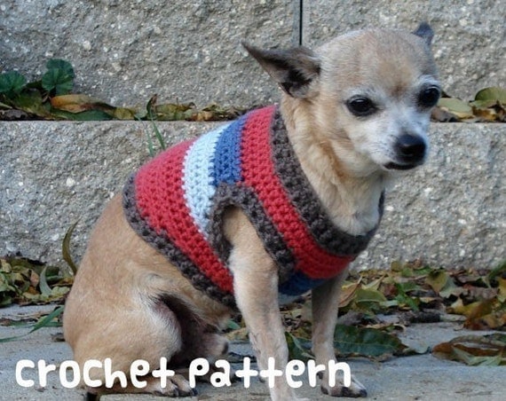 sweater pattern chihuahua crochet sweater  chihuahua  pomeranian small crochet fashion style dog pattern