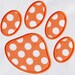 230 Paw Print Machine Embroidery Applique Design