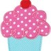 465 Loopy Cupcake Machine Embroidery Applique Design