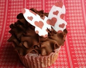 EDIBLE BUTTERFLIES - Valentine Red Hearts -Cake & Cupcake toppers - Food Accessories Il_170x135