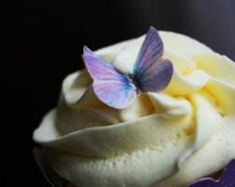 The Original EDIBLE BUTTERFLIES- small lavender - Cake & Cupcake toppers - Food Decorations