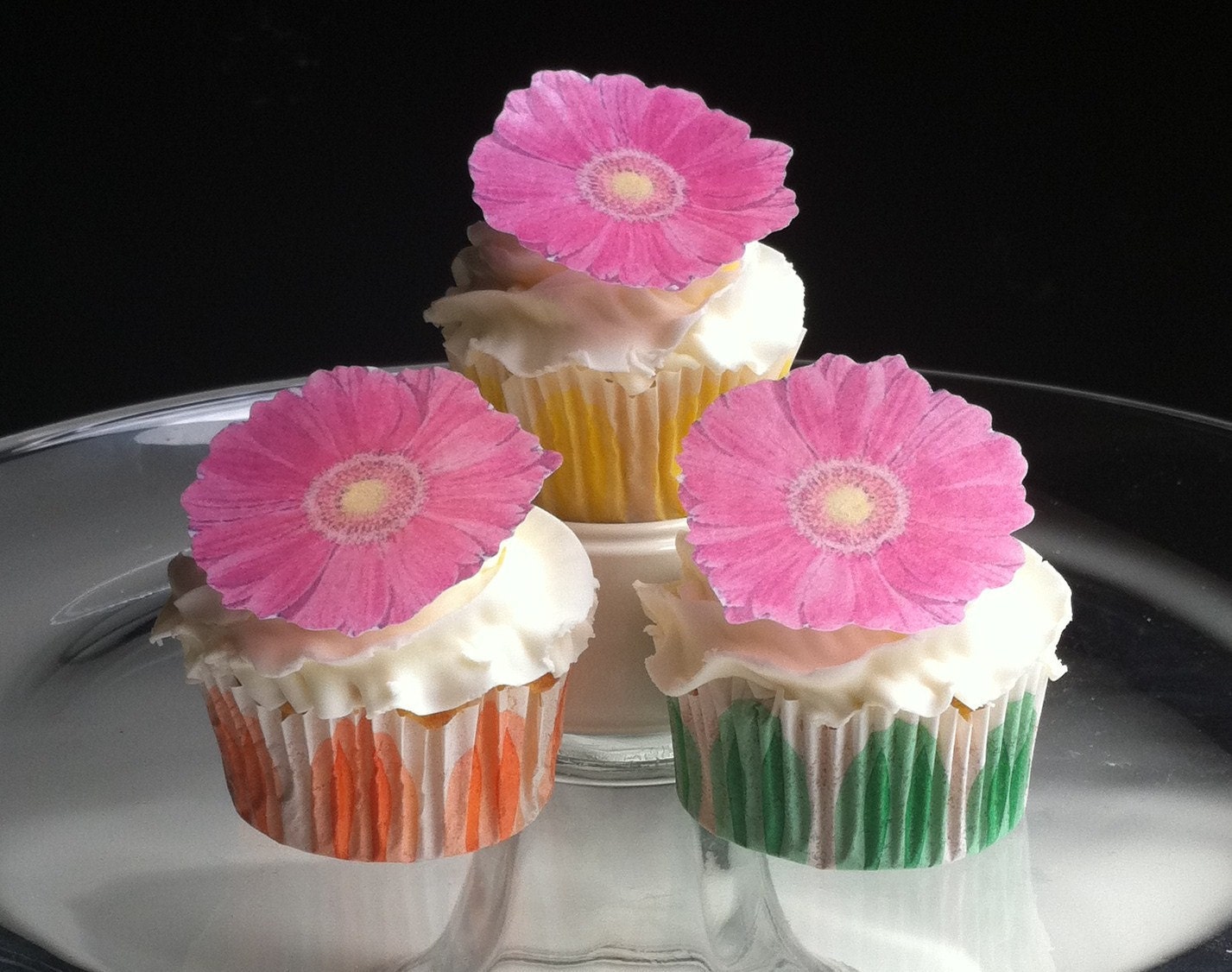 The Original EDIBLE Gerbera Daisies Pink Cake & by SugarRobot