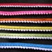 6 yards - 6 color with white pom pom - tiny pom pom trim - size 10 mm