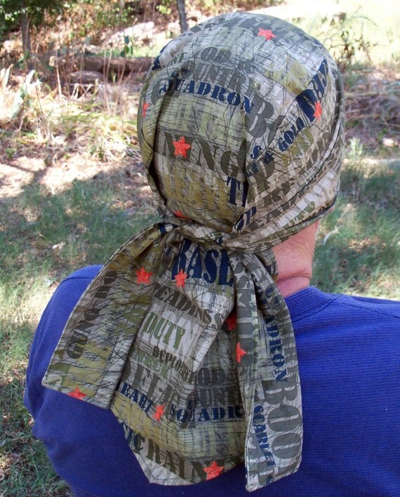 DORAG Cotton MARINE Print Durag CAMO Dewrag UniseX by silcoon52
