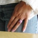 Pink Rose Flower Ring Acrylic Resin Cabochon Pink Mauve Cabbage Rose