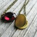 Glass Jewel Bracelet Vintage Cut Glass Jewel Pink Gem Vintage Brass Locket Antique Brass Chain